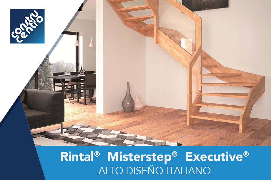 Construcentro es distribuidor exclusivo de escaleras Rintal®, MisterStep® y Executive® en México.